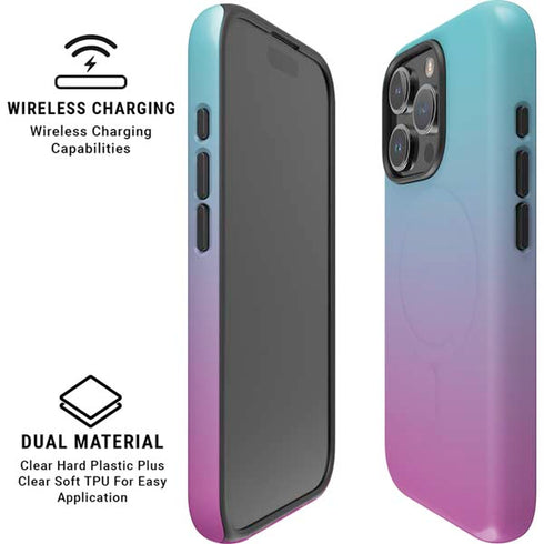 Purple and Blue Ombre iPhone 16 Pro Magsafe Impact Case